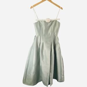 VY's Closet A-Line Strappy Midi Knee Length Cocktail Party Pockets Lined Size M